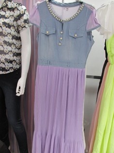 Neck Piece attached Long Dress