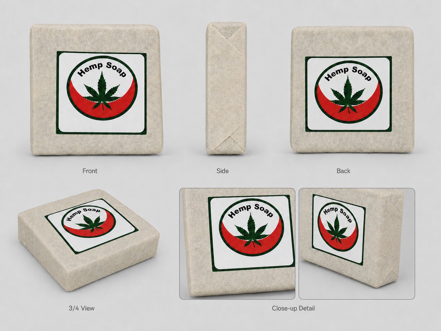 Hemp Soap 1 Pcs – Natural Herbal Bath Soap 
