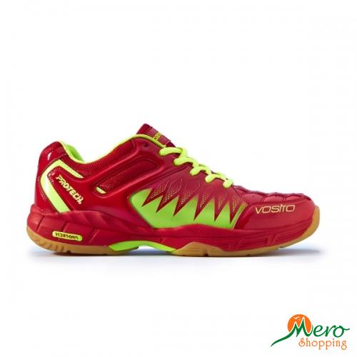 Protech Vostro 3.0 Badminton Shoes (Red/Green) 