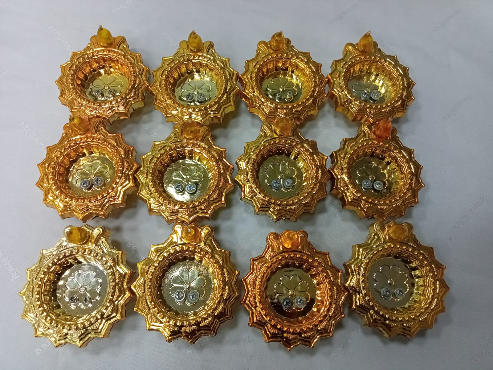 Golden and Silver Color Water sensor Diya