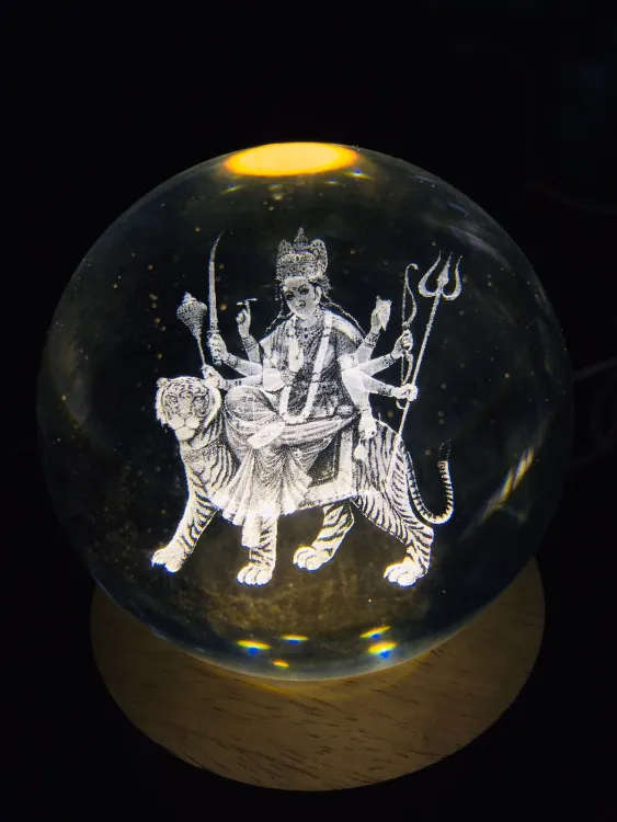 Crystal Ball Lamp - Durga 