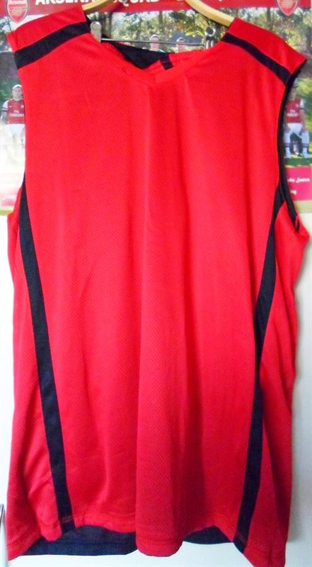 Red-Black Basketball Jersey With Shorts