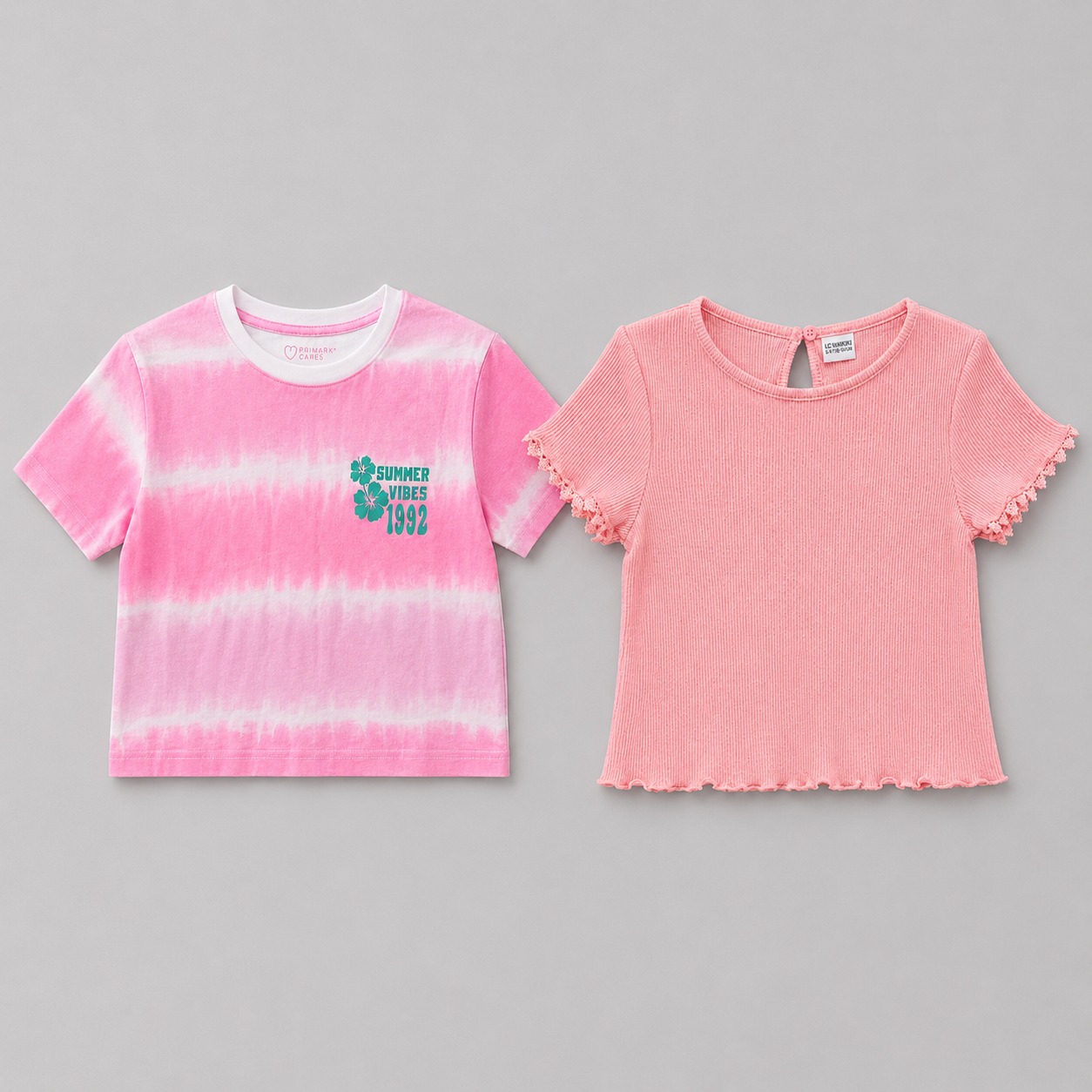 2 Pcs Colorful Comfortable Kids T-Shirts 