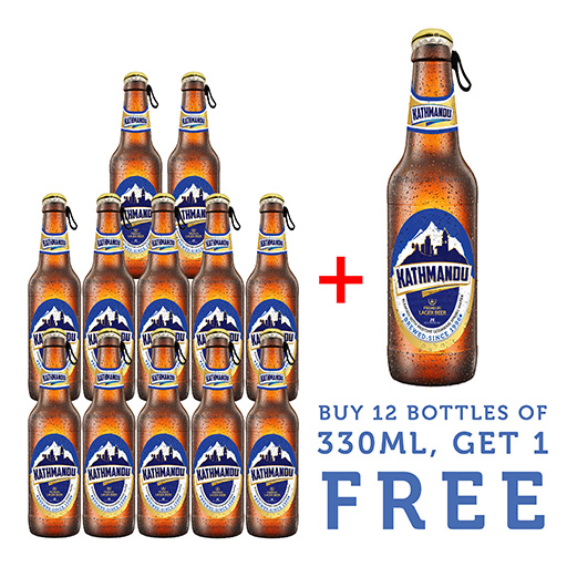 Himalayan Brewery KATHMANDU 330 ML( Buy 12 bottle & get 1 btl 330ml free)