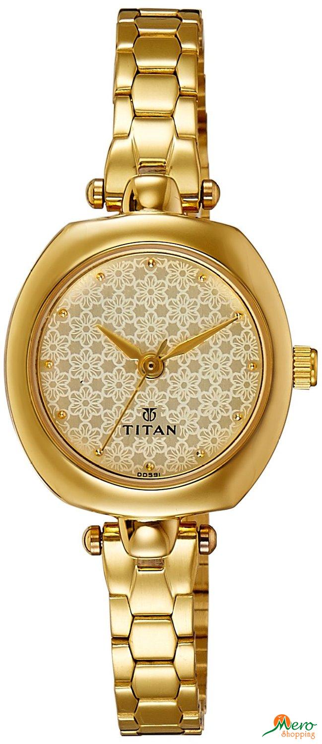 Titan Karishma Analog Beige Dial Women's Watch -2520YM01 