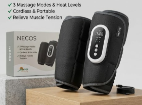 NECOS Air Compression Leg & Foot Massager (Rechargeable) 
