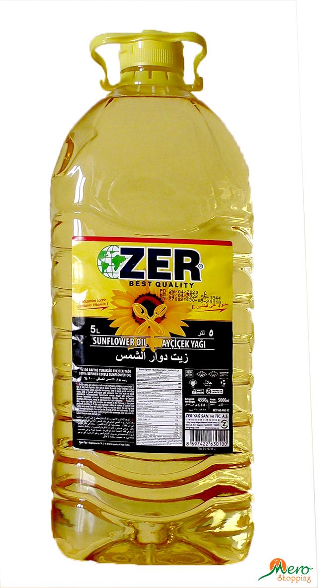 ZER Sunflower Oil 5 Ltr 