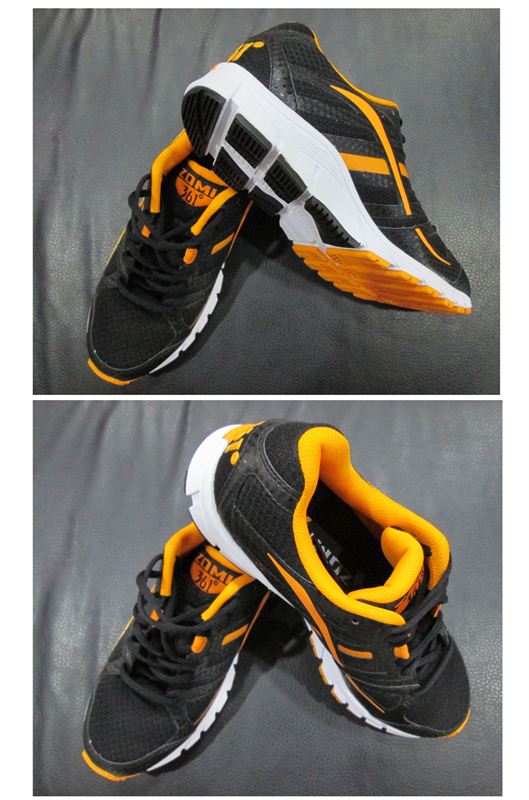 Zomi Black & Yellow Sports Shoes