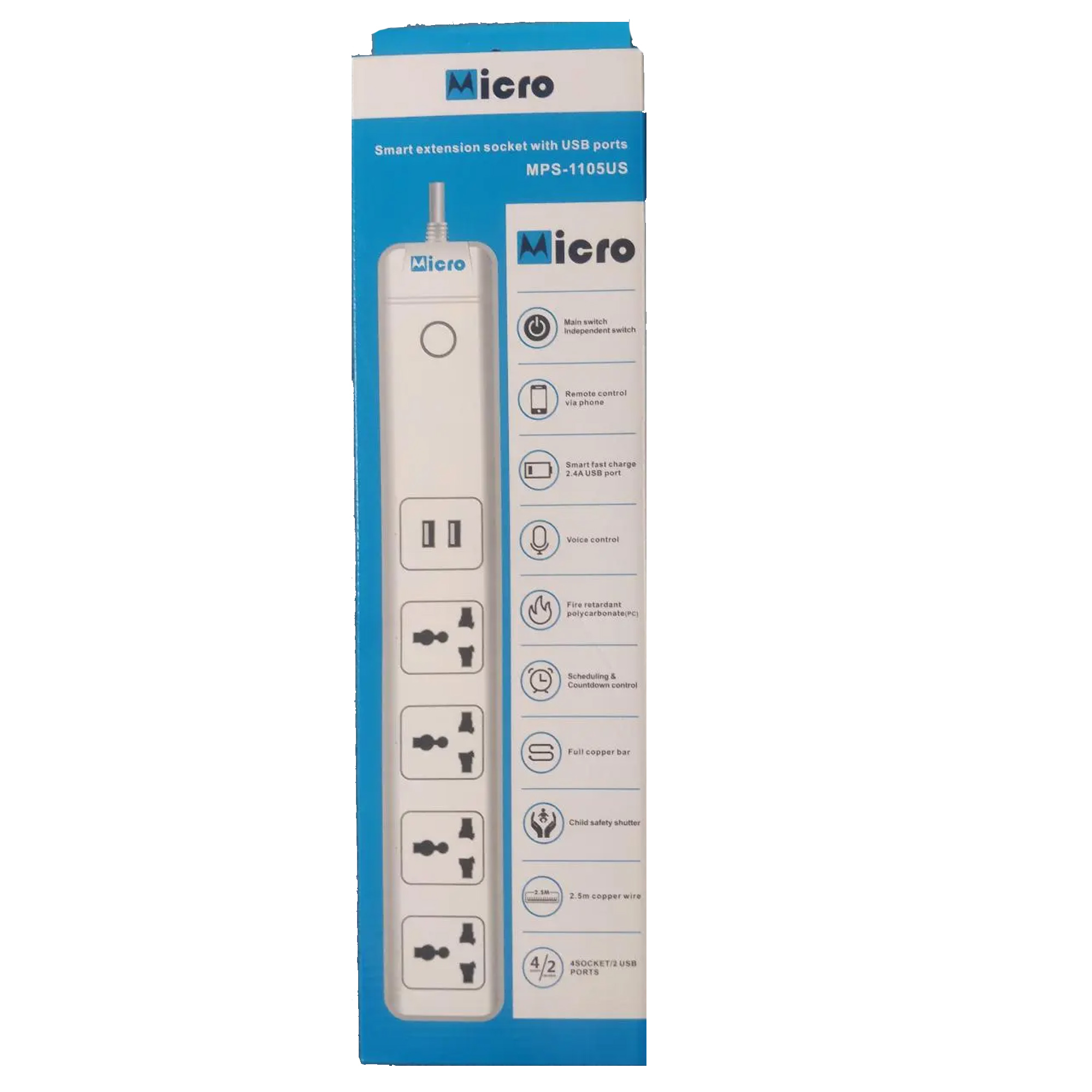 Micro MPS-1105US Smart protector Multi plug 