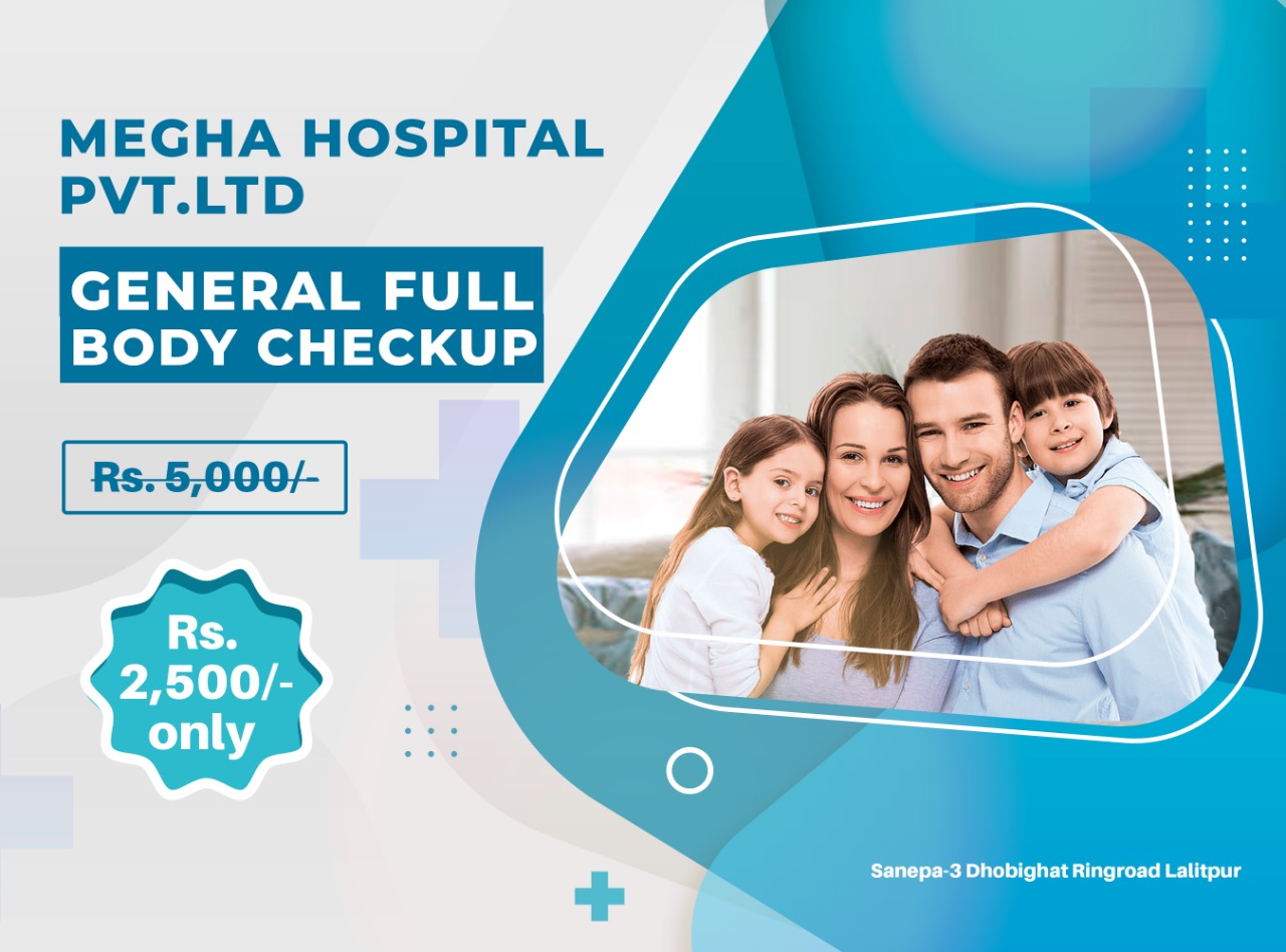 Megha hospital general full body check up package