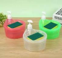 2 in 1 Liquid Soap Dispenser and Brush Holder-1pc 